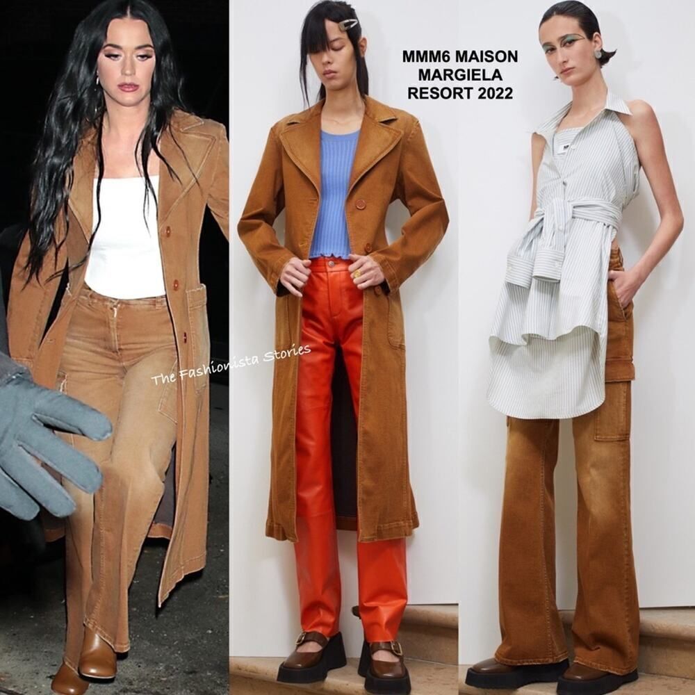 MM6 Maison Margiela Brown Denim coat